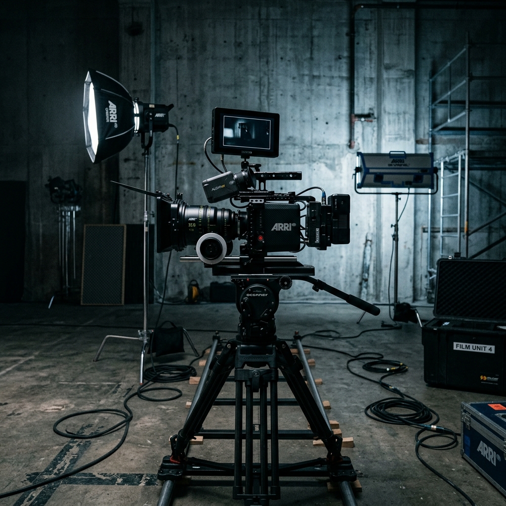 Camera and lighting setup