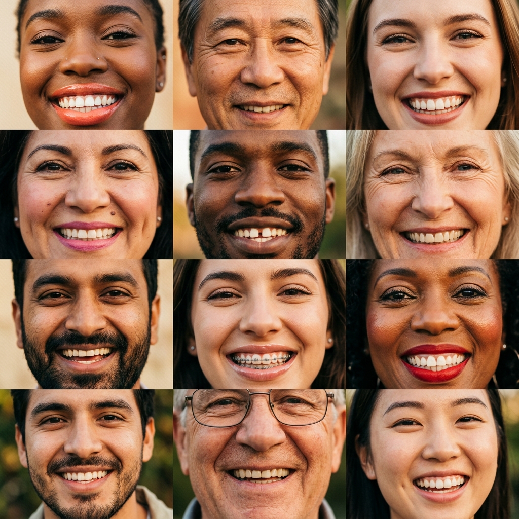Smiling mouths